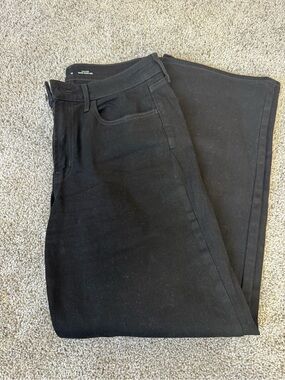 Old Navy Wow Black High-Waist Wide Leg Jeans